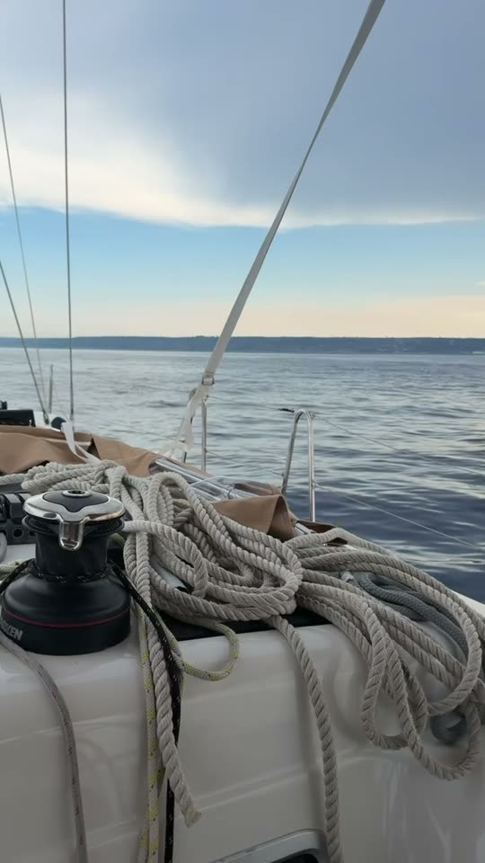 Everything Zen under way in calm Ionian water